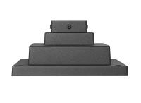 Outdoor Pier Mount by Z-Lite - Pier Mounts Collection, Sand Black Finish - LSQPM-BK