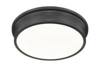 LED Flush Mount by Z-Lite - Bentley Collection, Matte Black Finish - 7702F20-MB-LED