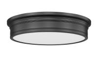 LED Flush Mount by Z-Lite - Bentley Collection, Matte Black Finish - 7702F20-MB-LED