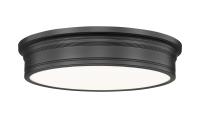 LED Flush Mount by Z-Lite - Bentley Collection, Matte Black Finish - 7702F20-MB-LED
