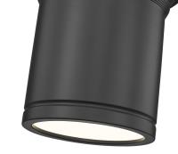 LED Flush Mount by Z-Lite - Bentley Collection, Matte Black Finish - 7702F8-MB-LED