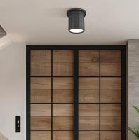 LED Flush Mount by Z-Lite - Bentley Collection, Matte Black Finish - 7702F8-MB-LED