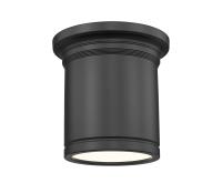 LED Flush Mount by Z-Lite - Bentley Collection, Matte Black Finish - 7702F8-MB-LED