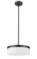 LED Pendant by Z-Lite - Renaud Collection, Matte Black Finish - 827P13-MB-LED