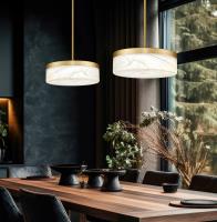 LED Pendant by Z-Lite - Renaud Collection, Modern Gold Finish - 827P13-MGLD-LED