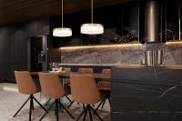 LED Pendant by Z-Lite - Renaud Collection, Modern Gold Finish - 827P13-MGLD-LED