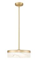 LED Pendant by Z-Lite - Renaud Collection, Modern Gold Finish - 827P13-MGLD-LED