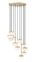 LED Chandelier by Z-Lite - Renaud Collection, Modern Gold Finish - 827P6-11R-MGLD-LED