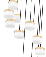 LED Chandelier by Z-Lite - Renaud Collection, Modern Gold Finish - 827P6-11R-MGLD-LED