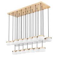 LED Linear Chandelier by Z-Lite - Renaud Collection, Modern Gold Finish - 827P6-23L-MGLD-LED