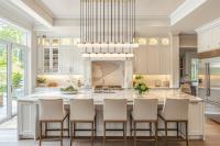 LED Linear Chandelier by Z-Lite - Renaud Collection, Modern Gold Finish - 827P6-23L-MGLD-LED