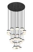 LED Chandelier by Z-Lite - Renaud Collection, Matte Black Finish - 827P6-27R-MB-LED