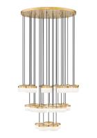 LED Chandelier by Z-Lite - Renaud Collection, Modern Gold Finish - 827P6-27R-MGLD-LED