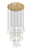 LED Chandelier by Z-Lite - Renaud Collection, Modern Gold Finish - 827P6-27R-MGLD-LED