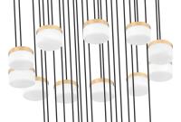LED Chandelier by Z-Lite - Renaud Collection, Modern Gold Finish - 827P6-27R-MGLD-LED