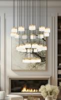 LED Chandelier by Z-Lite - Renaud Collection, Modern Gold Finish - 827P6-27R-MGLD-LED