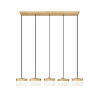 LED Linear Chandelier by Z-Lite - Renaud Collection, Modern Gold Finish - 827P6-5L-MGLD-LED