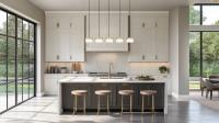 LED Linear Chandelier by Z-Lite - Renaud Collection, Modern Gold Finish - 827P6-5L-MGLD-LED