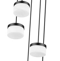 LED Chandelier by Z-Lite - Renaud Collection, Matte Black Finish - 827P6-5R-MB-LED