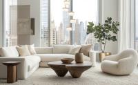 LED Chandelier by Z-Lite - Renaud Collection, Modern Gold Finish - 827P6-5R-MGLD-LED