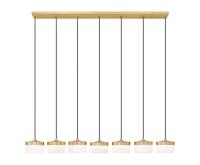 LED Linear Chandelier by Z-Lite - Renaud Collection, Modern Gold Finish - 827P6-7L-MGLD-LED