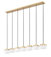 LED Linear Chandelier by Z-Lite - Renaud Collection, Modern Gold Finish - 827P6-7L-MGLD-LED