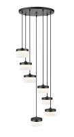 LED Chandelier by Z-Lite - Renaud Collection, Matte Black Finish - 827P6-7R-MB-LED