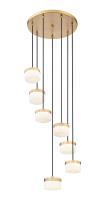 LED Chandelier by Z-Lite - Renaud Collection, Modern Gold Finish - 827P6-7R-MGLD-LED