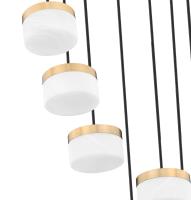 LED Chandelier by Z-Lite - Renaud Collection, Modern Gold Finish - 827P6-7R-MGLD-LED