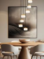 LED Chandelier by Z-Lite - Renaud Collection, Modern Gold Finish - 827P6-7R-MGLD-LED