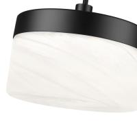 LED Pendant by Z-Lite - Renaud Collection, Matte Black Finish - 827P6-MB-LED