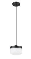 LED Pendant by Z-Lite - Renaud Collection, Matte Black Finish - 827P6-MB-LED