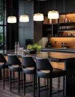 LED Pendant by Z-Lite - Renaud Collection, Modern Gold Finish - 827P6-MGLD-LED