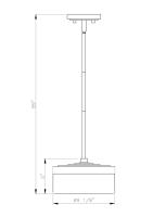 LED Pendant by Z-Lite - Renaud Collection, Matte Black Finish - 827P9-MB-LED