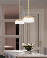LED Pendant by Z-Lite - Renaud Collection, Modern Gold Finish - 827P9-MGLD-LED