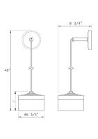 LED Wall Sconce by Z-Lite - Renaud Collection, Modern Gold Finish - 827S-MGLD-LED