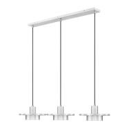 LED Linear Chandelier by Z-Lite - Ludo Collection, Brushed Nickel Finish - 829P12-3L-BN-LED