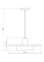 LED Pendant by Z-Lite - Ludo Collection, Brushed Nickel Finish - 829P16-BN-LED