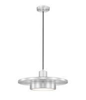 LED Pendant by Z-Lite - Ludo Collection, Brushed Nickel Finish - 829P16-BN-LED