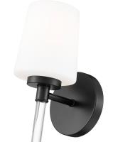 One Light Wall Sconce by Z-Lite - Henri Collection, Matte Black Finish - 7700-1S-MB