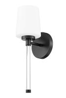 One Light Wall Sconce by Z-Lite - Henri Collection, Matte Black Finish - 7700-1S-MB