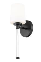 One Light Wall Sconce by Z-Lite - Henri Collection, Matte Black Finish - 7700-1S-MB