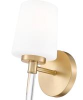 One Light Wall Sconce by Z-Lite - Henri Collection, Modern Gold Finish - 7700-1S-MGLD