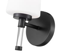 One Light Vanity by Z-Lite - Henri Collection, Matte Black Finish - 7700-1V-MB
