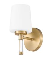 One Light Vanity by Z-Lite - Henri Collection, Modern Gold Finish - 7700-1V-MGLD