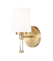 One Light Vanity by Z-Lite - Henri Collection, Modern Gold Finish - 7700-1V-MGLD