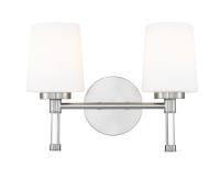 Two Light Vanity by Z-Lite - Henri Collection, Brushed Nickel Finish - 7700-2V-BN
