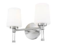 Two Light Vanity by Z-Lite - Henri Collection, Brushed Nickel Finish - 7700-2V-BN