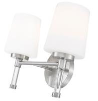 Two Light Vanity by Z-Lite - Henri Collection, Brushed Nickel Finish - 7700-2V-BN
