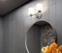 Two Light Vanity by Z-Lite - Henri Collection, Chrome Finish - 7700-2V-CH